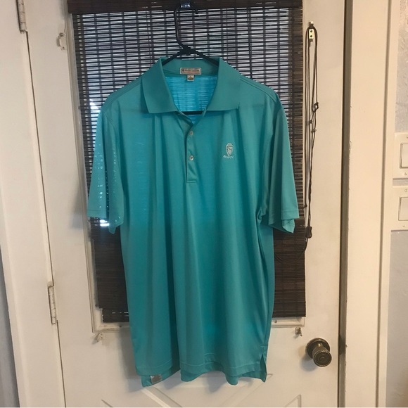 Peter Millar Summer Comfort Aqua Blue Polo - Picture 1 of 6